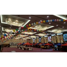 Ballroom Helium balloon string of pearls